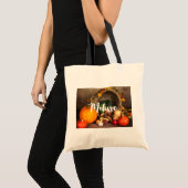 Rustige Thanksgiving Tafel Bounful Harvest Tote Bag (Voorkant (product))