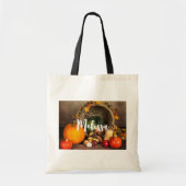 Rustige Thanksgiving Tafel Bounful Harvest Tote Bag (Voorkant)