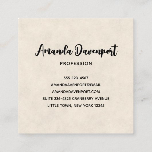 Rustige Thanksgiving Tafel Bounful Harvest Vierkante Visitekaartje (Achterkant)