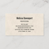 Rustige Thanksgiving Tafel Bounful Harvest Visitekaartje (Achterkant)