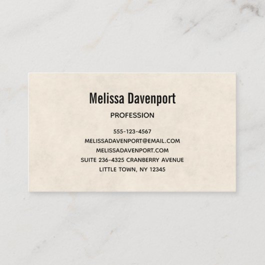 Rustige Thanksgiving Tafel Bounful Harvest Visitekaartje (Achterkant)