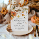 Rustige Thanksgiving - Uitnodiging voor pompoen<br><div class="desc">Waterverf Rustic Pumpkin Theme Thanksgiving Innodiging uit. Overeenkomende objecten in onze winkel. Ontwerp van de Java-partij</div>