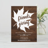 Rustige Thanksgiving van bruin houtmakelbladhout Kaart (Staand voorkant)