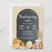 Rustige Thanksgiving van Chalkboard voor land Kaart (Voorkant)