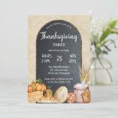 Rustige Thanksgiving van Chalkboard voor land Kaart (Staand voorkant)