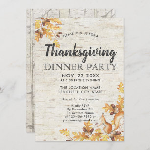 Rustige Thanksgiving van het eikeneiken van Birch Kaart