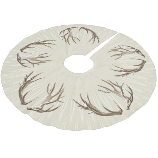 Rustige Thuis Deer Antlers kerstboomrok Kerstboom Rok (Gekanteld)