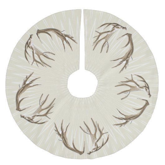 Rustige Thuis Deer Antlers kerstboomrok Kerstboom Rok (Voorkant)