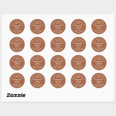 Rustige Thuisgemaakte Koekjes TerraCotta Ronde Sticker (Vel)