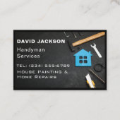 Rustige Tools Carpenter Handyman Woodworkarbeider Visitekaartje (Voorkant)