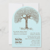 Rustige Tortelduifjes in het bos die in een boombr Kaart (Voorkant)