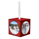 Rustige, traditionele paardenpestfoto 4 decoratie (Achter hoekig)