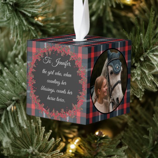 Rustige, traditionele paardenpestpaardenpet 3 foto decoratie (Boom)