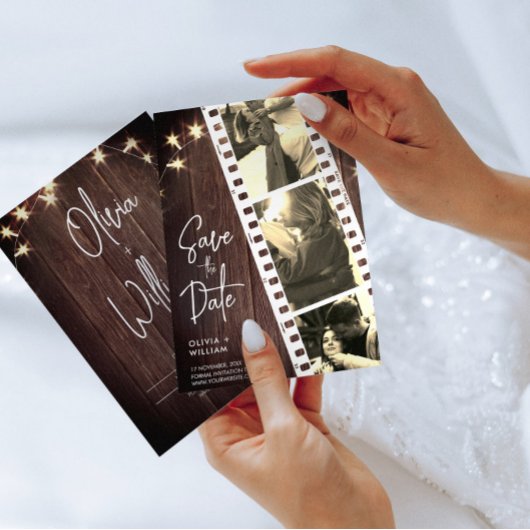 Rustige trendy fotocabine sparen de datumuitnodigi save the date