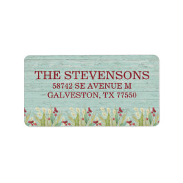 Rustige tropische kerst etiket