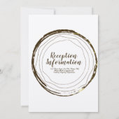 Rustige trouw-log elegante script uitnodiging (Achterkant)