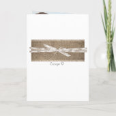 Rustige Trouwbeige Witte Kant Hout Jute (Achterkant)