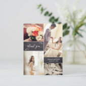 Rustige trouwfoto bedankt je verticaal briefkaart (Staand voorkant)