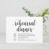 Rustige trouwrepetitie voor het diner kaart (Staand voorkant)