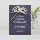 rustige trouwuitnodiging kaart (Staand voorkant)