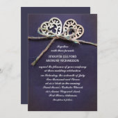 rustige trouwuitnodiging kaart (Voorkant / Achterkant)