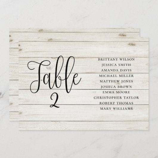 Rustige trouwzitjes. Landschapshouten schuur Kaart (Voorkant / Achterkant)