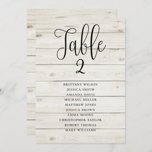 Rustige trouwzitjes. Modern land Kaart (Voorkant / Achterkant)