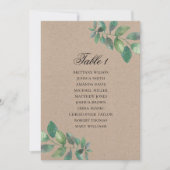 Rustige trouwzitjes. Waterverf botanisch Kaart (Voorkant)