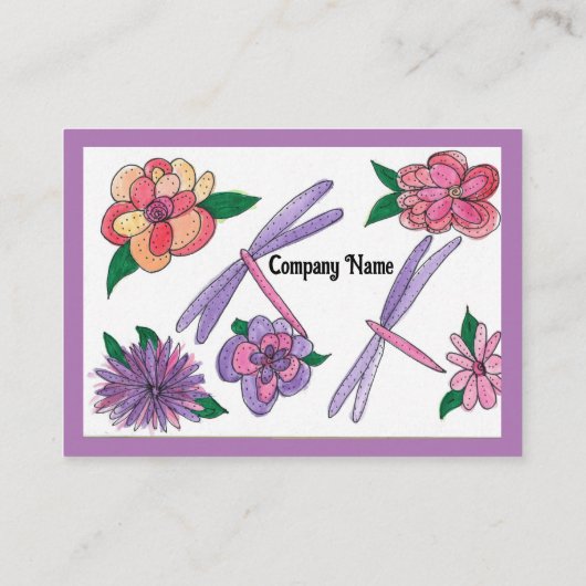 Rustige tuin Visitekaartjes (Achterkant)