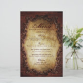 rustige  typografie western land bruiloft (Staand voorkant)