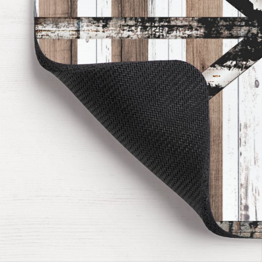 Rustige, uit meerdere houten witten en bruine sche muismat (Hoek)