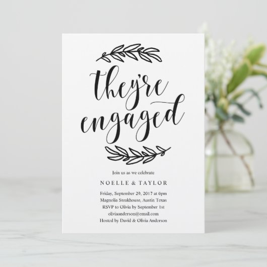 Rustige uitnodiging van de Inspanningspartij (Staand voorkant)