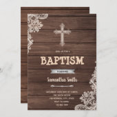 Rustige uitnodiging voor baptisme (Voorkant / Achterkant)