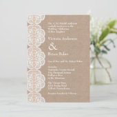 Rustige  uitnodiging voor een huwelijk (Staand voorkant)
