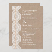 Rustige  uitnodiging voor een huwelijk (Voorkant / Achterkant)