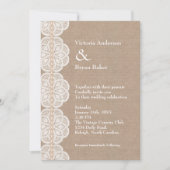 Rustige  uitnodiging voor een huwelijk (Voorkant)