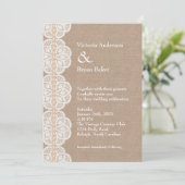Rustige  uitnodiging voor een huwelijk (Staand voorkant)