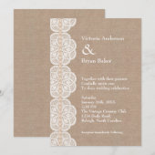Rustige  uitnodiging voor een huwelijk (Voorkant / Achterkant)