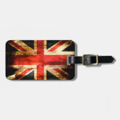 Rustige Union Jack Vlag Groot-Brittannië Bagagelabel (Voorkant horizontaal)