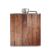 Rustige vader Het Man Myth Legend Hood Pyrografie Heupfles (Achterkant)