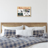 Rustige vader met Kinder familie vader vader vader Canvas Afdruk (Insitu (Slaapkamer))