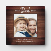 Rustige Vaderdag beste-DAD ooit aangepaste foto's Fotoplaat (Voorkant)