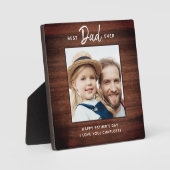 Rustige Vaderdag beste-DAD ooit aangepaste foto's Fotoplaat (Voorkant)