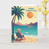 Rustige Vaderdag Oceaan Kaart (Gele Bloem)