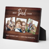 Rustige Vaderdag voor beste dad ooit, aangepast 3 Fotoplaat (Zijkant)