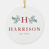 Rustige vakantiemonogram ornament foto's (Voorkant)