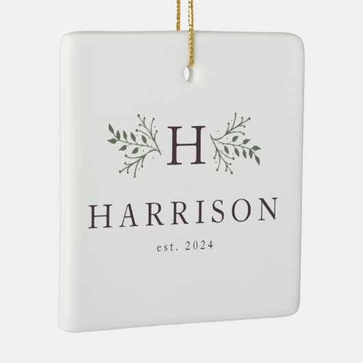 Rustige vakantiemonogram ornament foto's (Rechts)