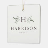 Rustige vakantiemonogram ornament foto's (Links)