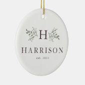 Rustige vakantiemonogram ornament foto's (Rechts)