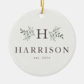 Rustige vakantiemonogram ornament foto's (Voorkant)